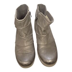 Earth Origins‎ Women's Raveen Black Ankle Boots Booties  Size 8.5 Faux Leather